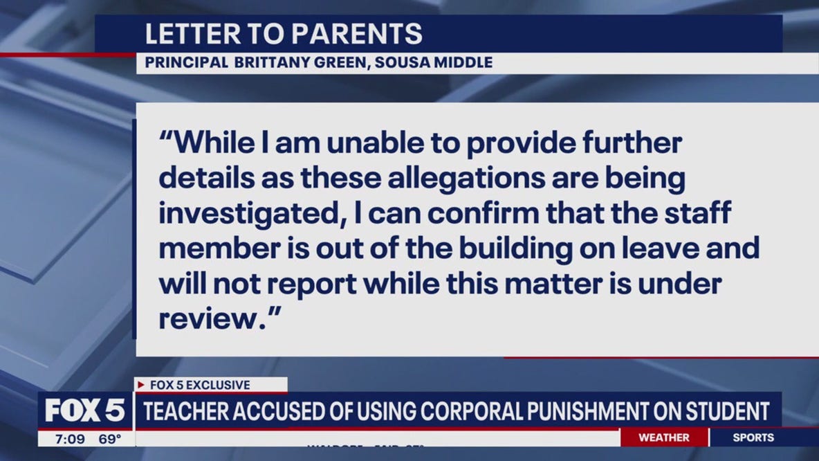 Corporal punishment allegations against DC school teacher