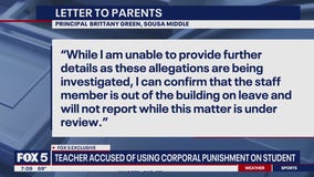 Corporal punishment allegations against DC school teacher