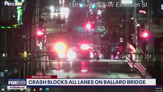 Seattle police investigate Ballard Bridge crash