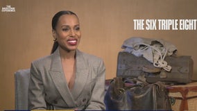 Backstage w/ Kerry Washington for Six Triple Eight