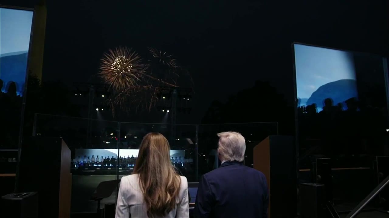 US Military Parade Fireworks show finale