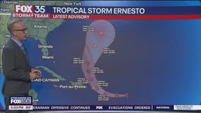 Tropical Storm Ernesto forms near the Caribbean