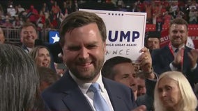 Trump VP pick JD Vance appears on RNC floor as protests occur outside