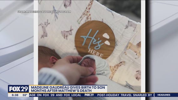 Widow of Matthew Gaudreau gives birth to couple's first child