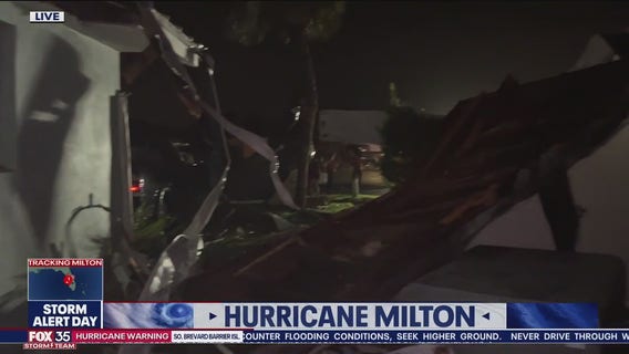 Florida man's home damaged in suspected tornado amid Hurricane Milton: 'All hell let loose'