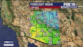 Arizona weather forecast: Temperatures drop from record highs, still above average