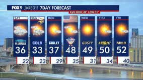 MN weather: A few flurries and sprinkles Saturday, cold through Monday