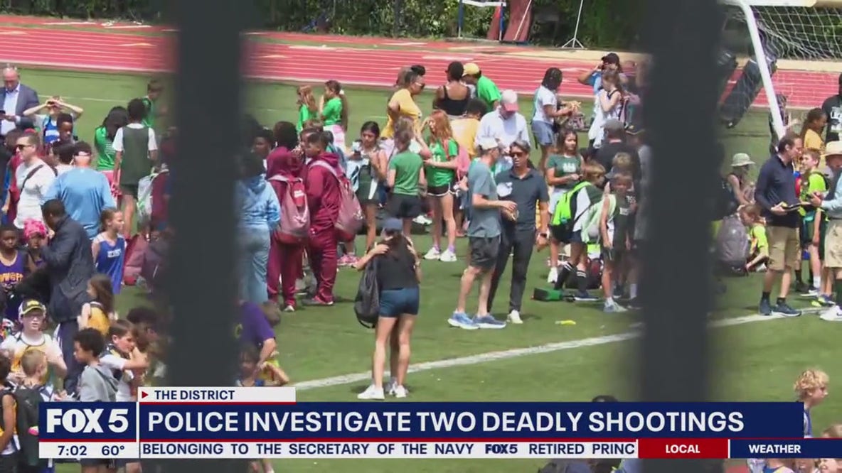 Police investigate two deadly shootings, 1 near DC track meet