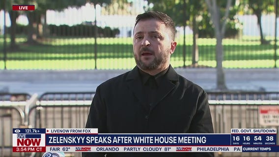 Ukraine's Zelenskyy speaks after Trump meeting