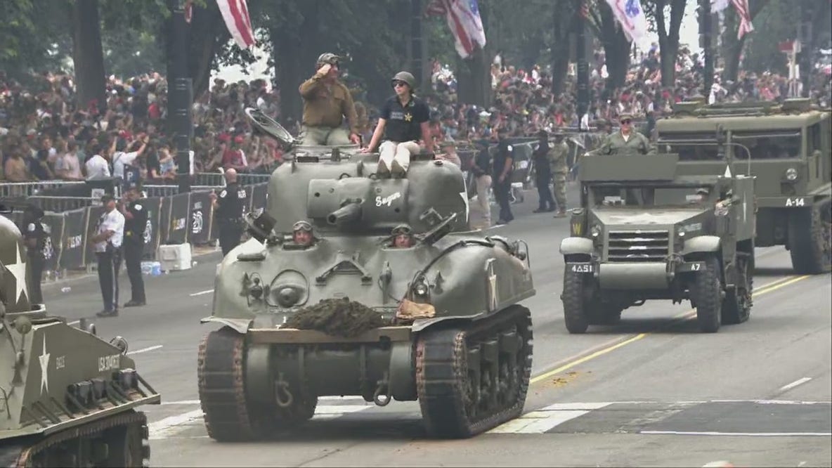 Military parade video: World War II era