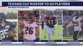 Houston Texans cuts players for 53 player roster