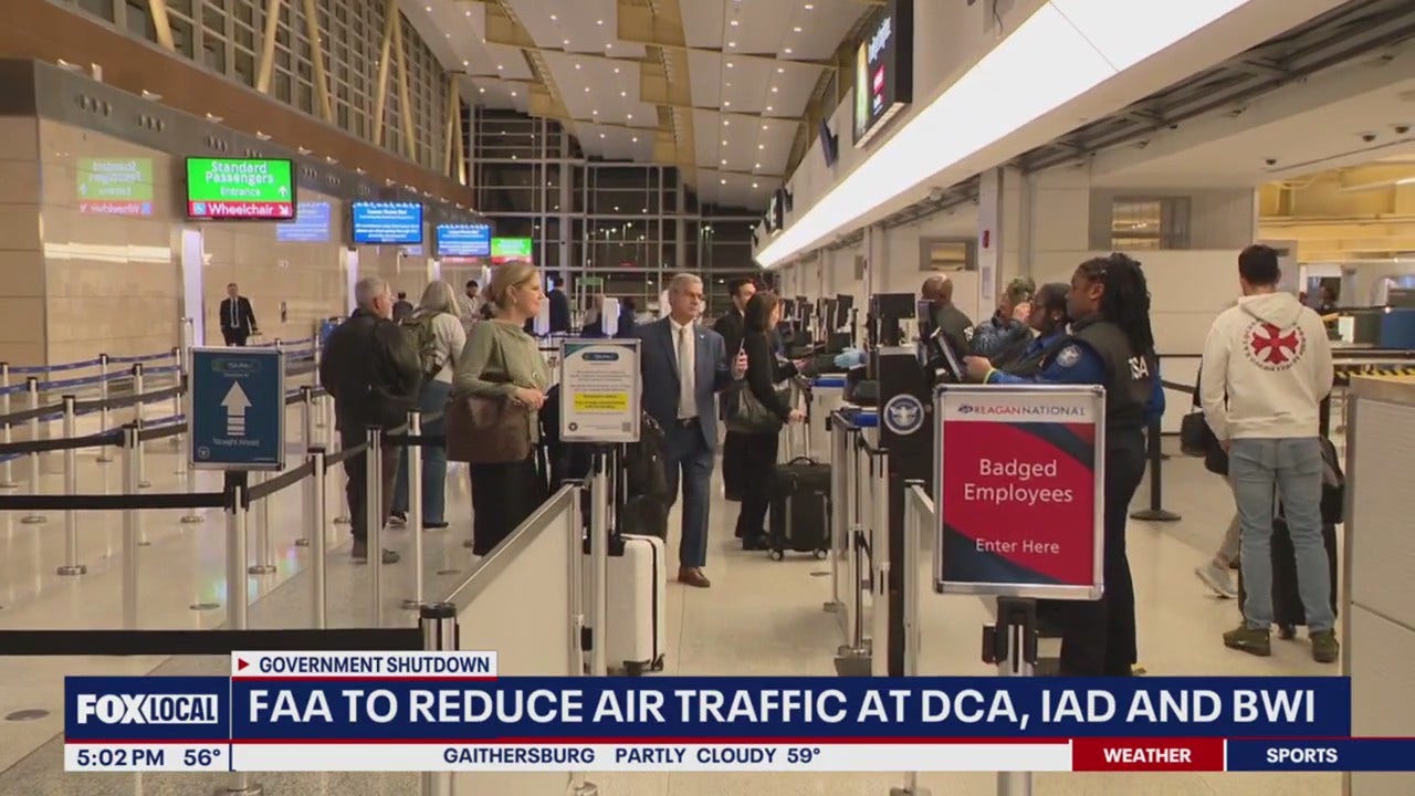 FAA expected to reduce air traffic at all 3 DC-area airports