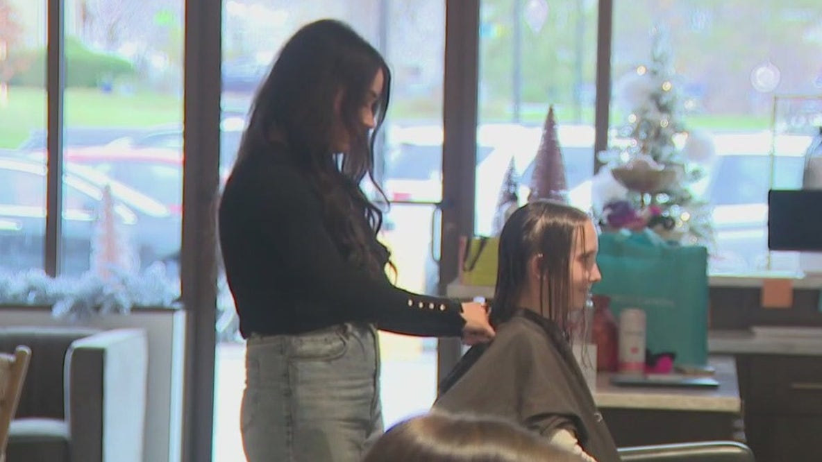 Woman makes 10th hair donation for kids in need