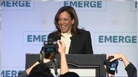 Harris blasts Trump’s policies in first major speech since election