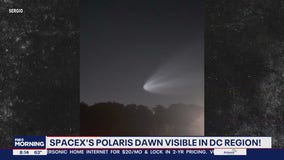 SpaceX’s Polaris Dawn rocket visible in sky over DC region during Tuesday’s launch