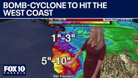 West Coast to be hit with a major storm