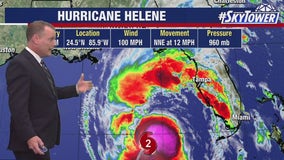 Hurricane Helene becomes Cat 2 storm