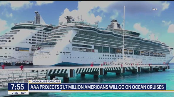 AAA projects 21.7M Americans will go on ocean cruises