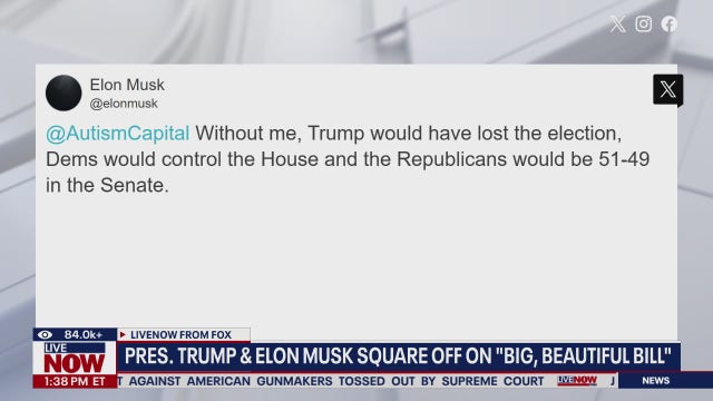 Musk says 'Trump is in the Epstein files' as public feud escalates