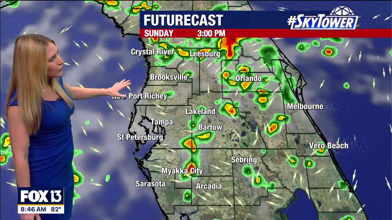 Tampa weather: Afternoon storms on Sunday