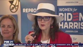‘Wonder Woman’ Lynda Carter stumps for women’s rights ahead of Trump rally at Temple University