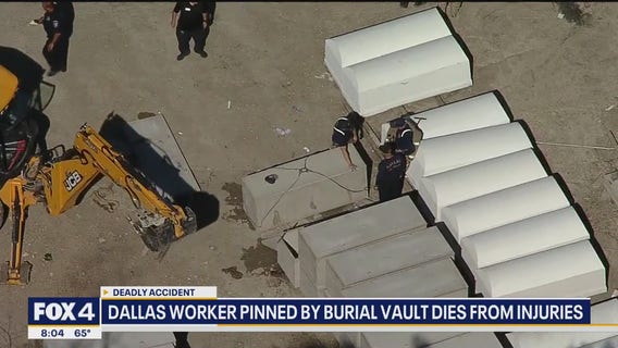 Worker died after funeral burial vault fell on him