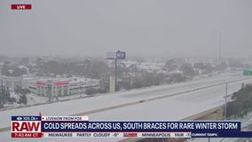 South braces for rare winter storm