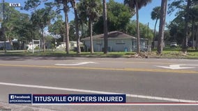 2 Titusville police officers injured in car crash