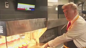 Trump works at McDonald's restaurant