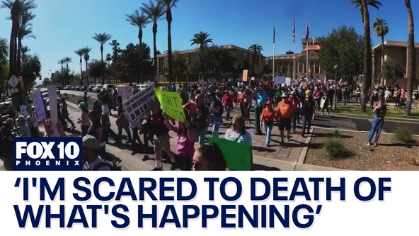 Phoenix Residents Take to the Streets in Project 2025 Protest