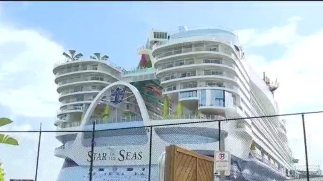 World’s largest cruise ship, Royal Caribbean’s 'Star of the Seas,' arrives at Port Canaveral for first time
