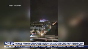 Hurricane Milton rips roof off Tropicana Field in Tampa Bay