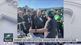 Robert DeNiro spotted tailgating with Eagles fans