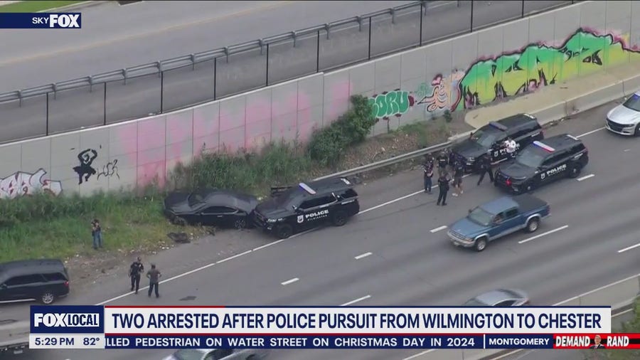2 arrested after police pursuit from Wilmington to Chester