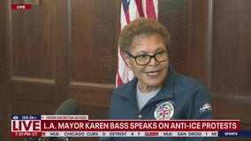 L.A. Mayor Karen Bass speaks on protests