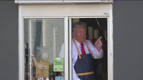 Trump works at McDonald's in Pennsylvania