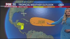 Atlantic system shows potential for development