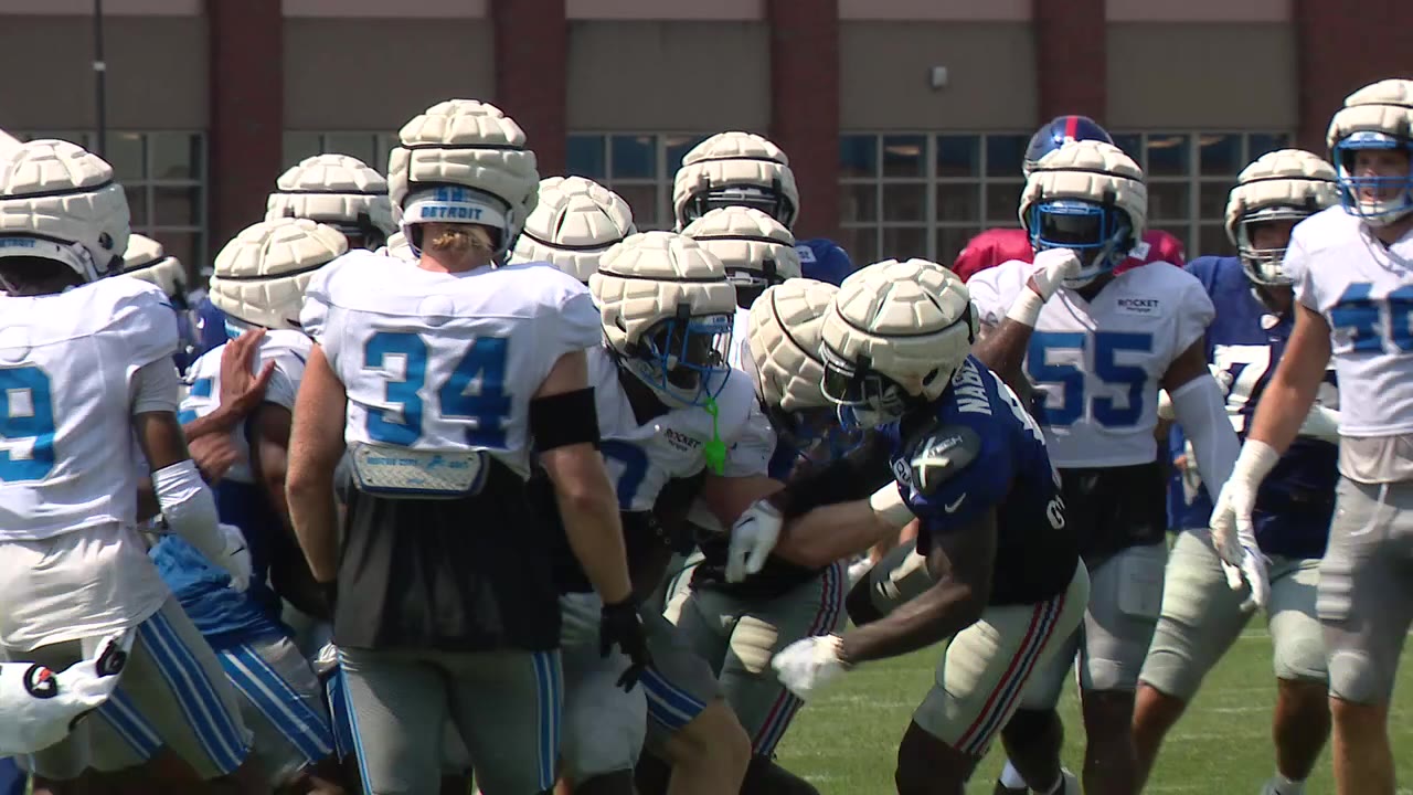 Tempers flare again at Lions-Giants Practice