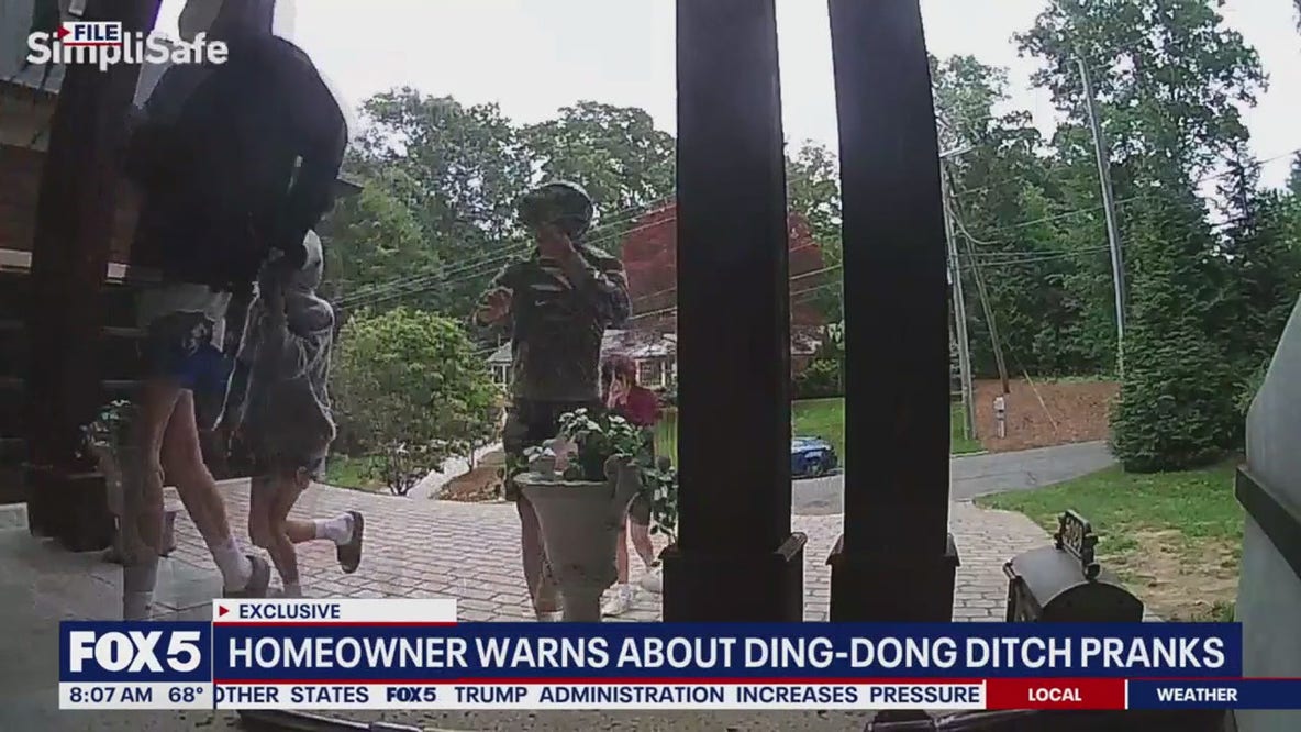 Homeowner warns about ding-dong ditch pranks