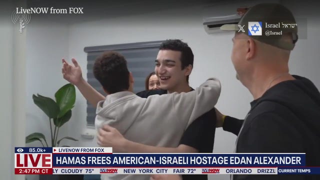 American hostage Edan Alexander released by Hamas