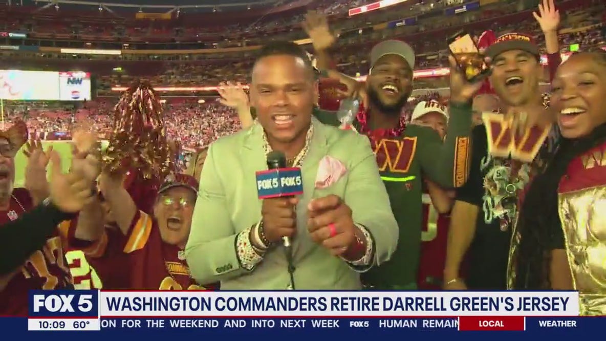 Jayden Daniels injured but Commanders cruise on Darrell Green jersey retirement day