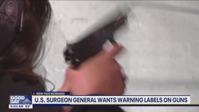 US Surgeon General wants warning labels on guns