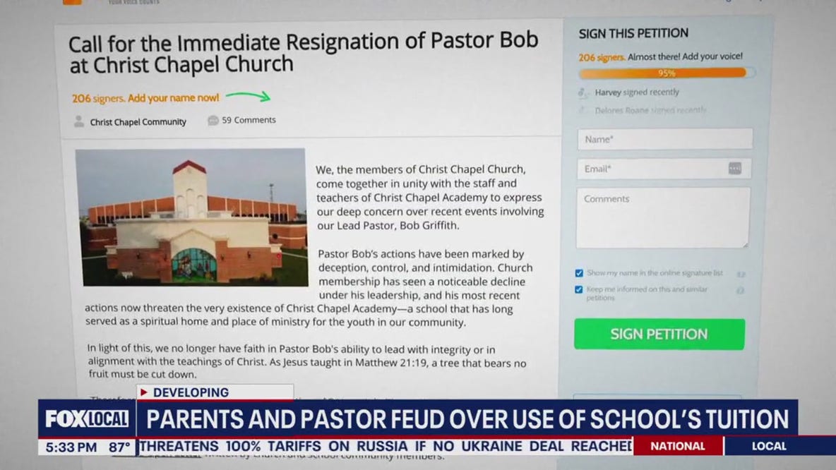 Parents at Virginia Christian school feuding with church pastor