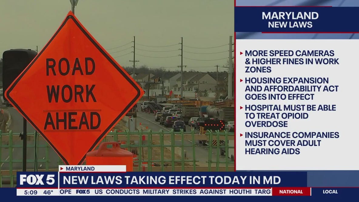 New 2025 Maryland laws now in effect