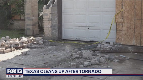 Texas cleans up after tornado