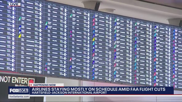 Airlines staying mostly on schedule amid FAA cuts