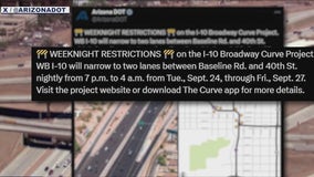 Broadway Curve project closes some I-10 lanes this week