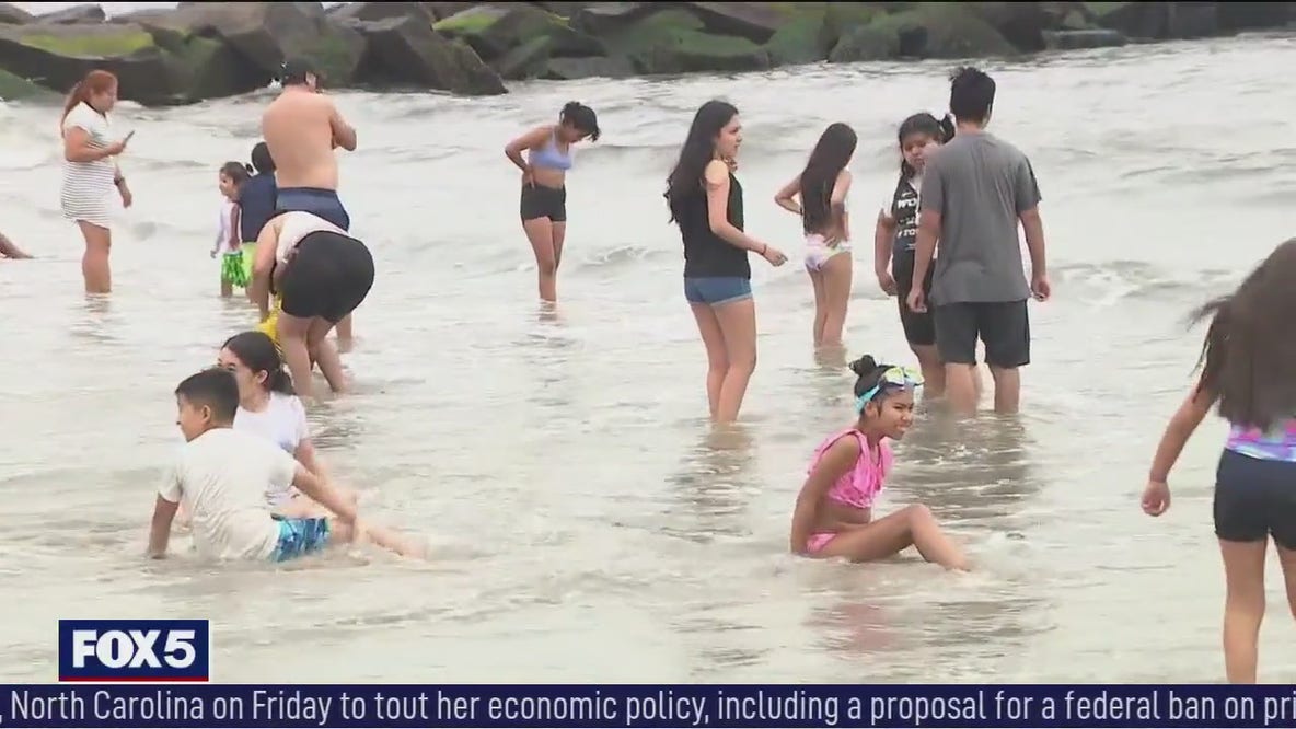 NYC beaches closed but people swim anyway