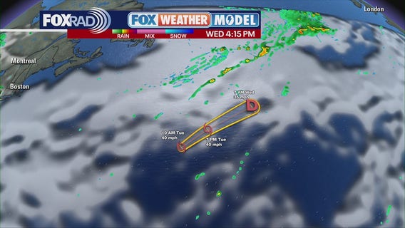 Tropical Storm Andrea in the Atlantic