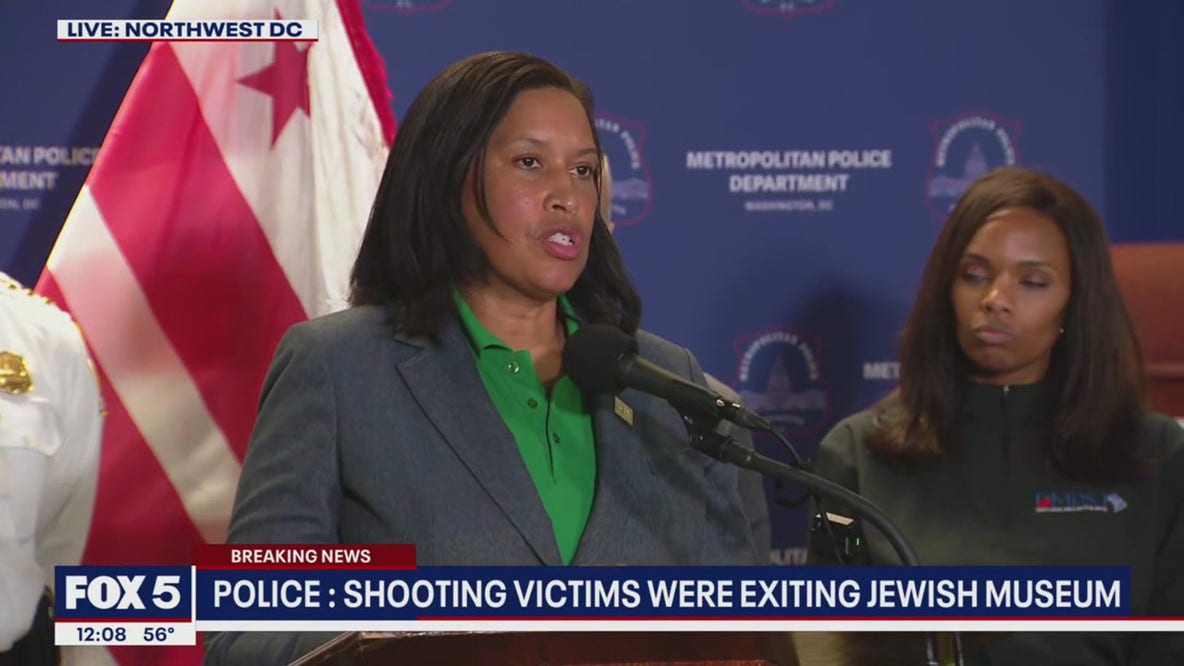 DC Mayor, police chief provide update after deadly shooting of Israeli Embassy staff members